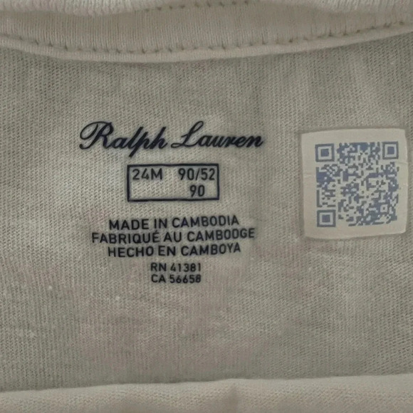 Ralph Lauren 24 Months Pride Jersey Cotton Tee - Picture 4 of 5